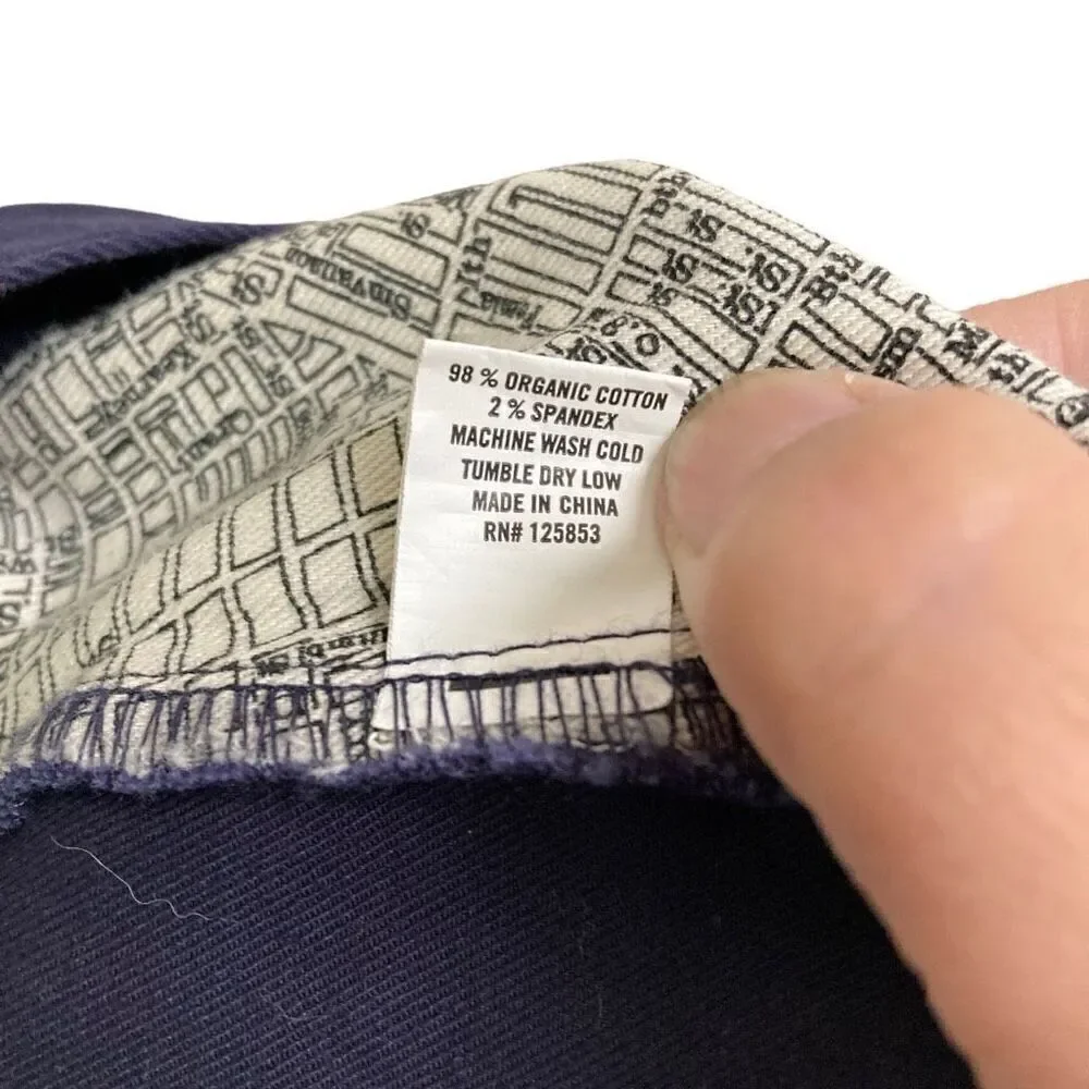 Taylor Stitch‎ The Slim Chino Mens In Organic Navy Blue Pants 30 & 36 NEW